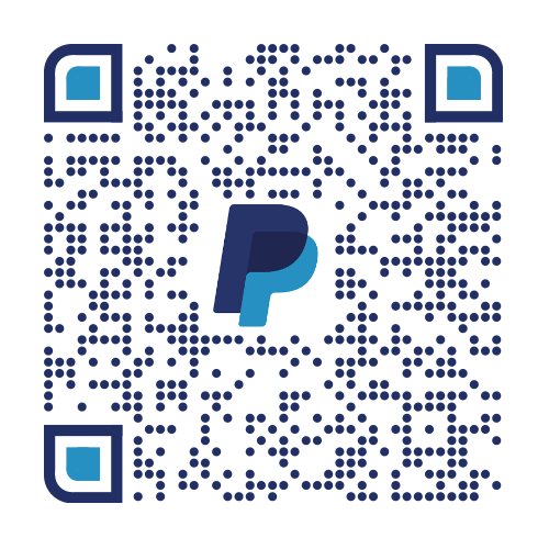 QR code linking to Paypal donation website