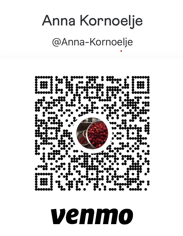 QR code linking to Venmo website for donations to FOND